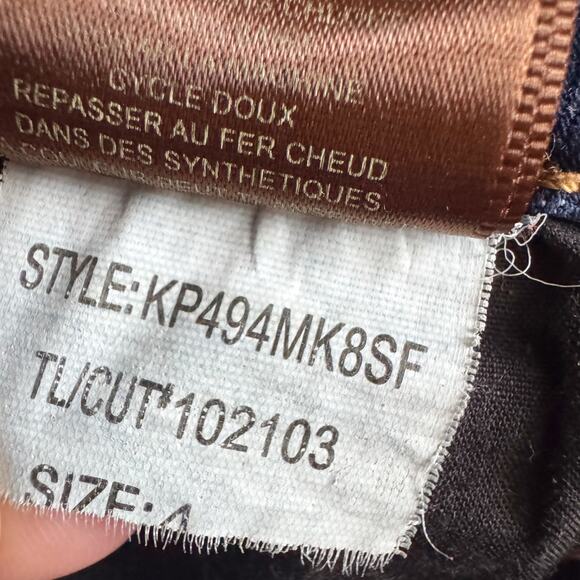 KUT from the Kloth jeans women's sz 4 Blue Catherine Mid Rise Boyfriend Preppy - Picture 10 of 16